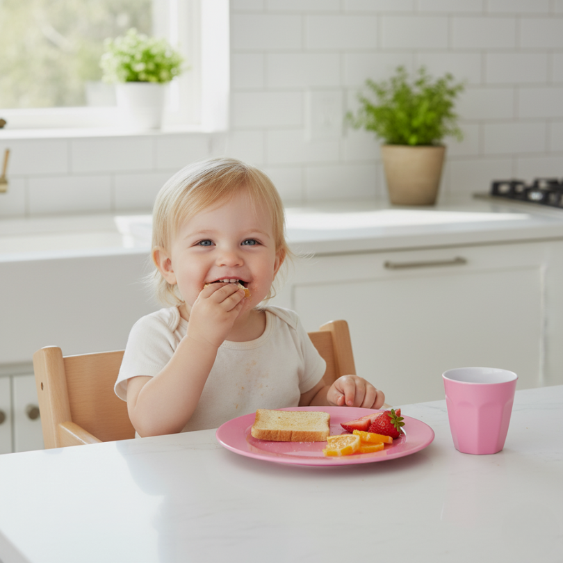 Melamine Dinnerware Set - 24pc (Lavender Purple, Yellow Glow, Flamingo Pink)
