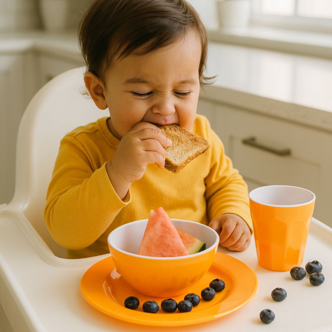 Melamine Dinnerware Set - 24pc (Orange Sunset, Yellow Glow)