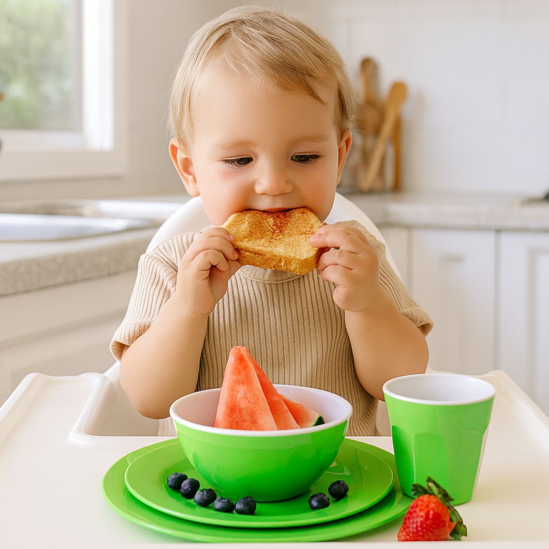 Melamine Dinnerware Set - 24pc (Lagoon Blue, Palm Green)