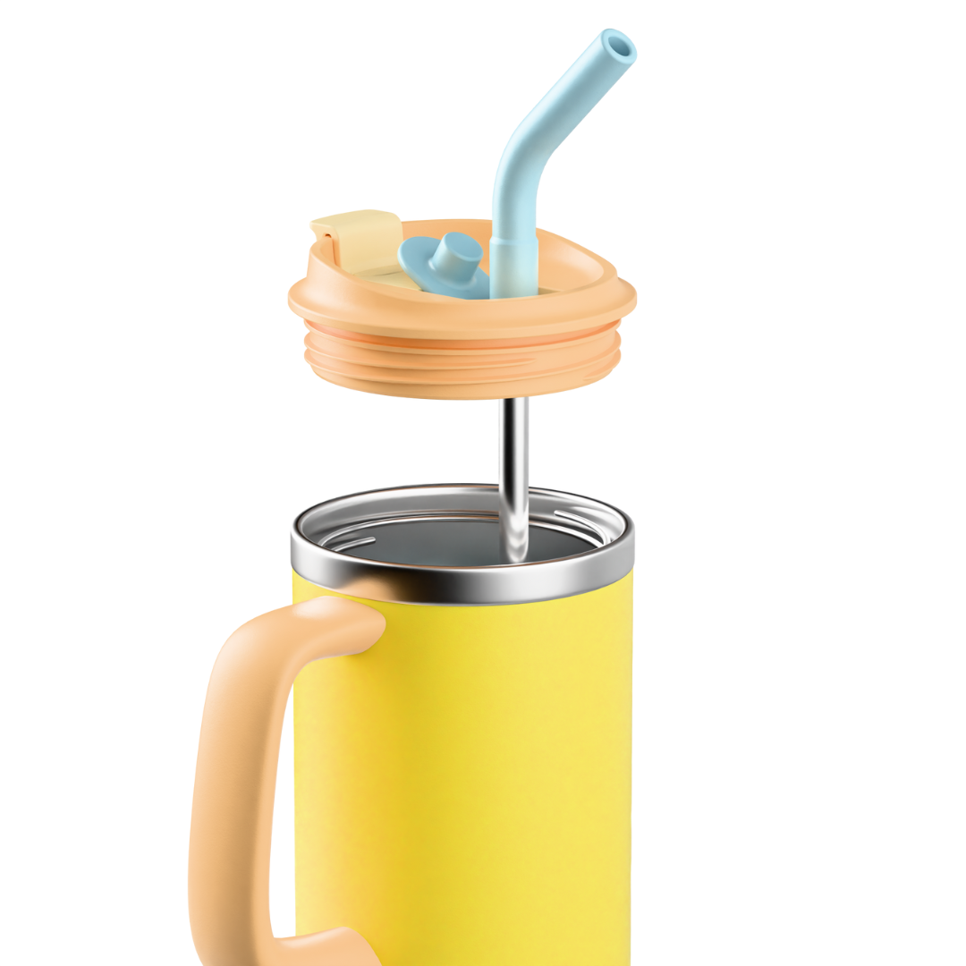 NOXSI DuoSip Tumbler (1000ml) - Sunny Delight