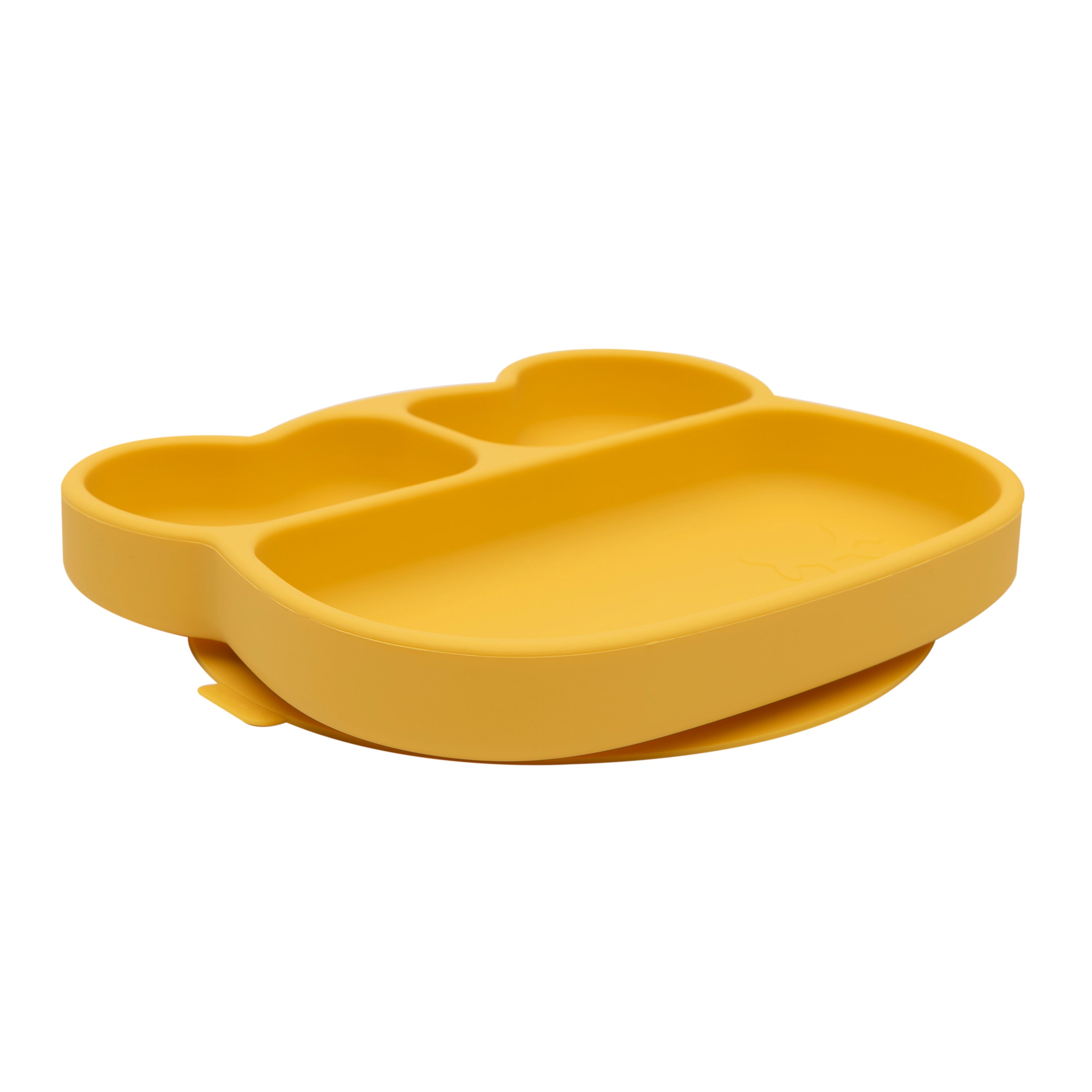 Silicone Divided Plate - Yellow