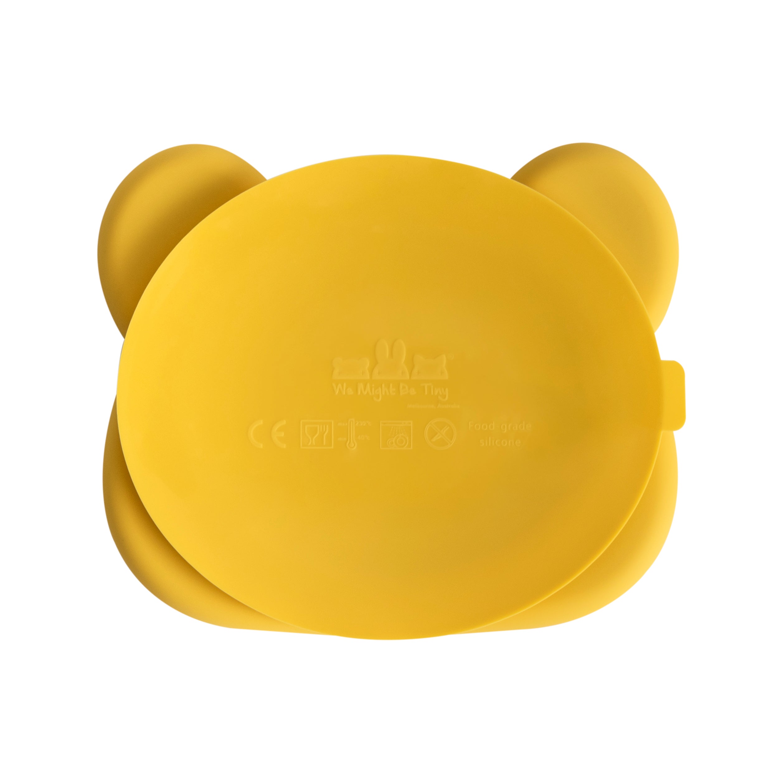 Silicone Divided Plate - Yellow