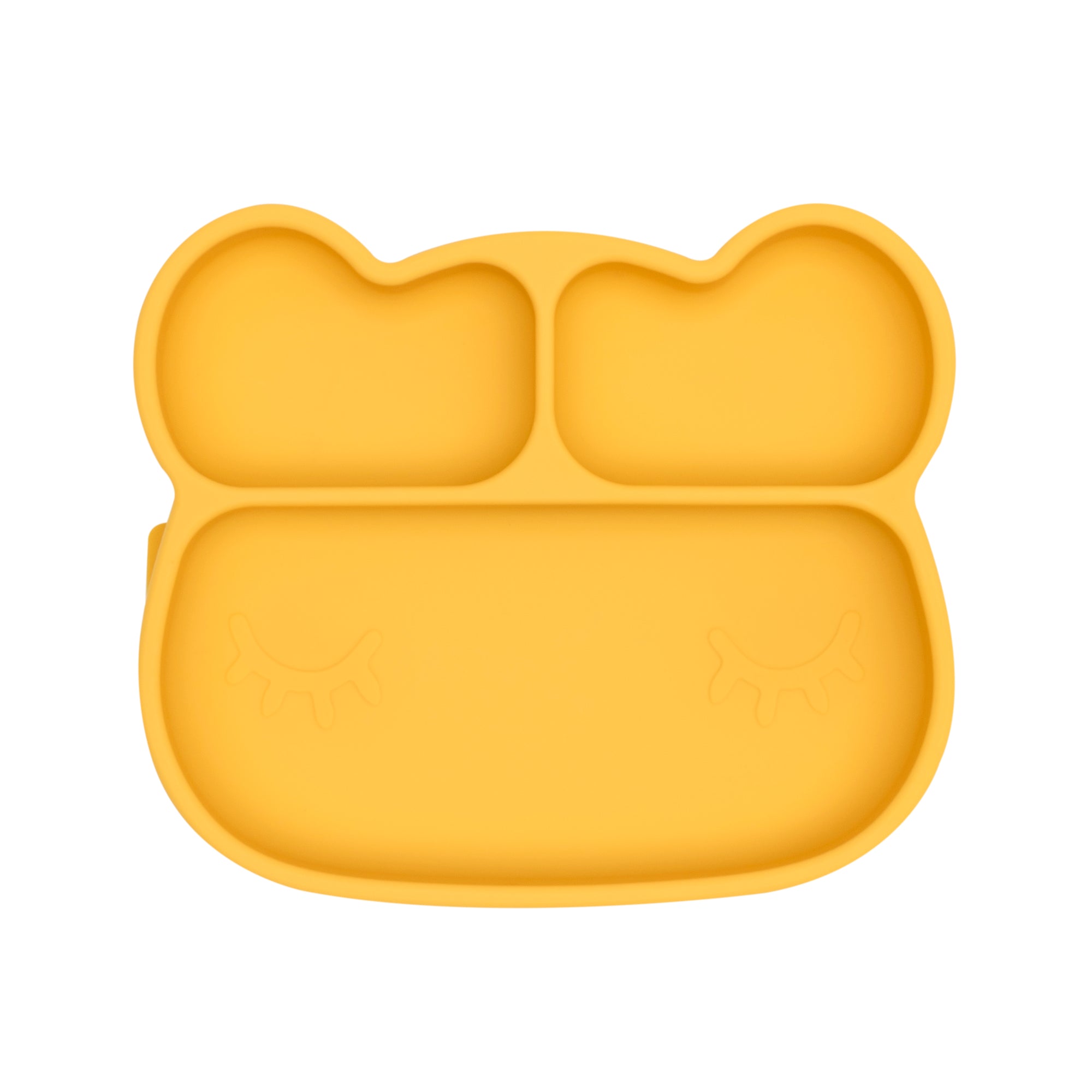 Silicone Divided Plate - Yellow