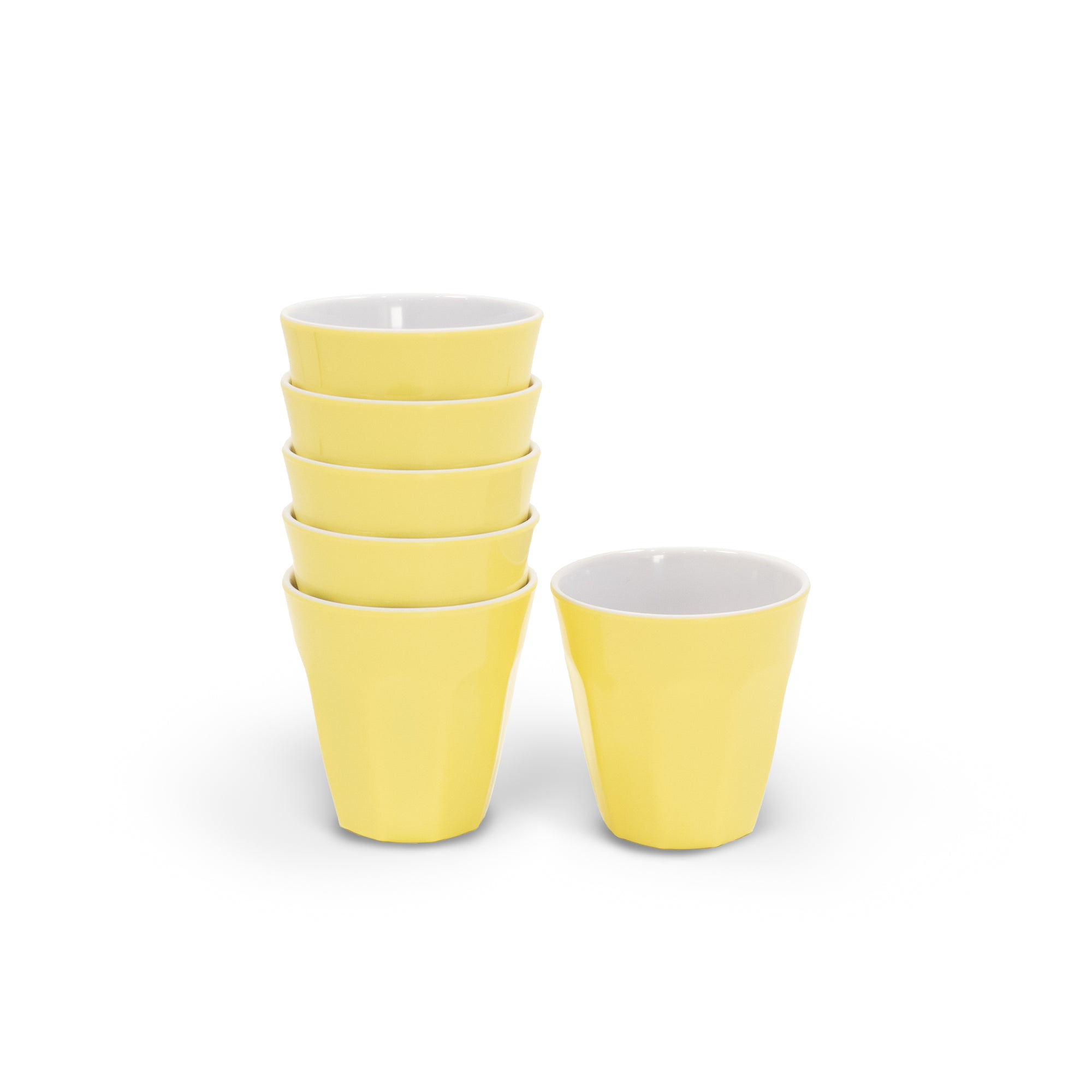 Melamine Cup 300ml - 6pc (Yellow Glow)