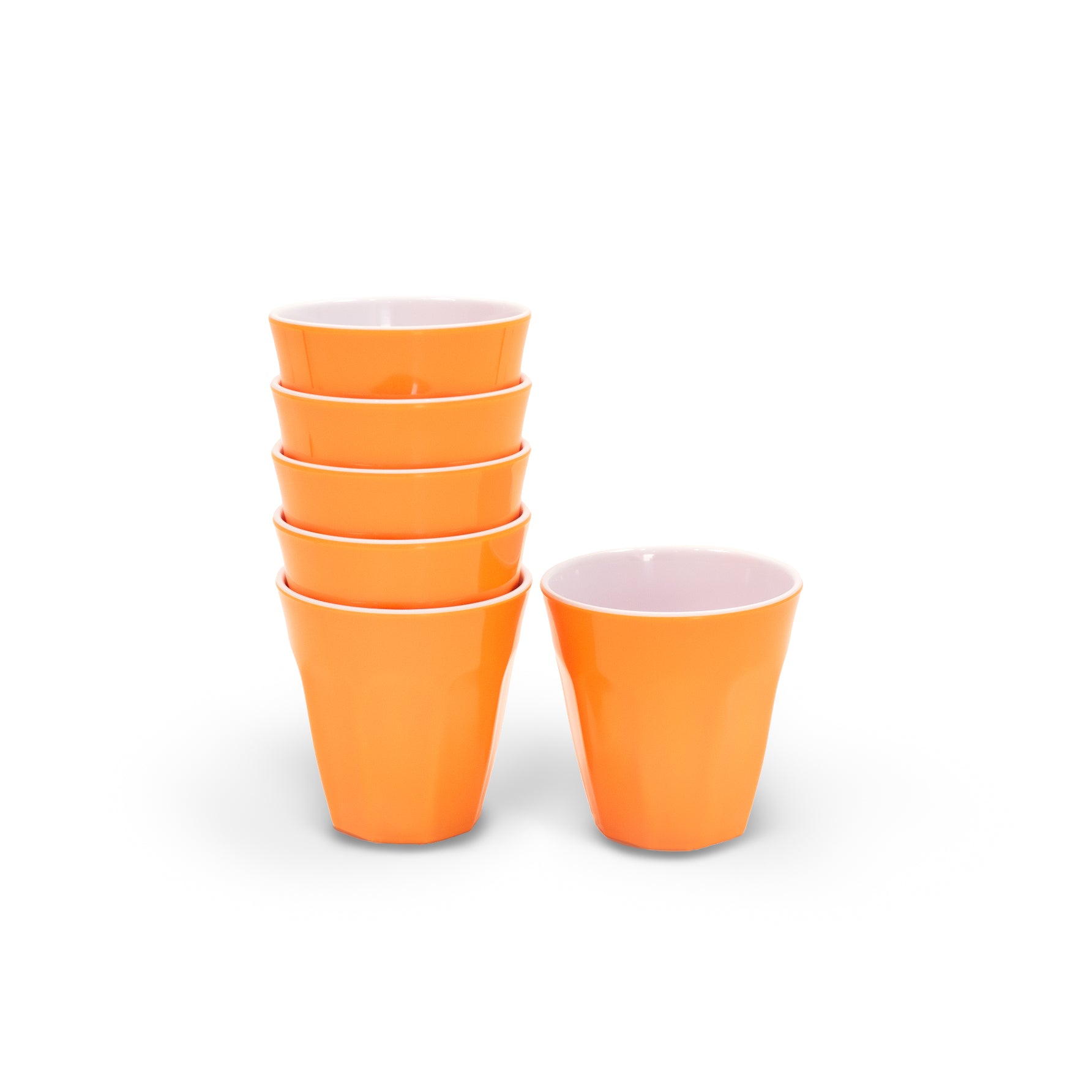 Melamine Cup 300ml - 6pc (Orange Sunset)
