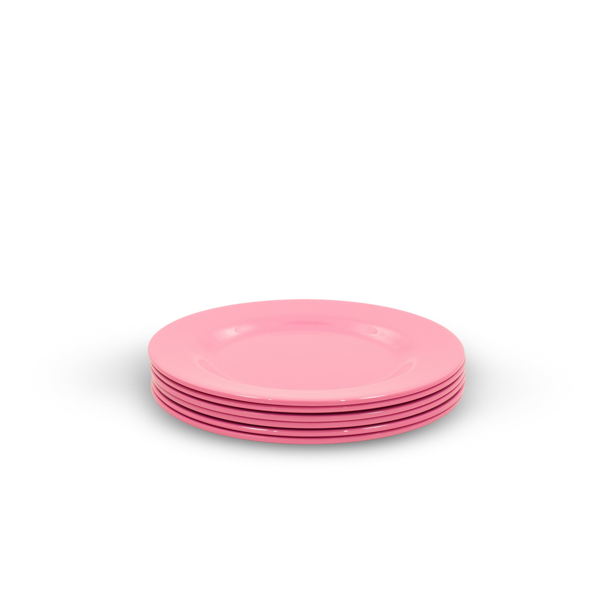Melamine Plate 20cm - 6pc (Flamingo Pink)