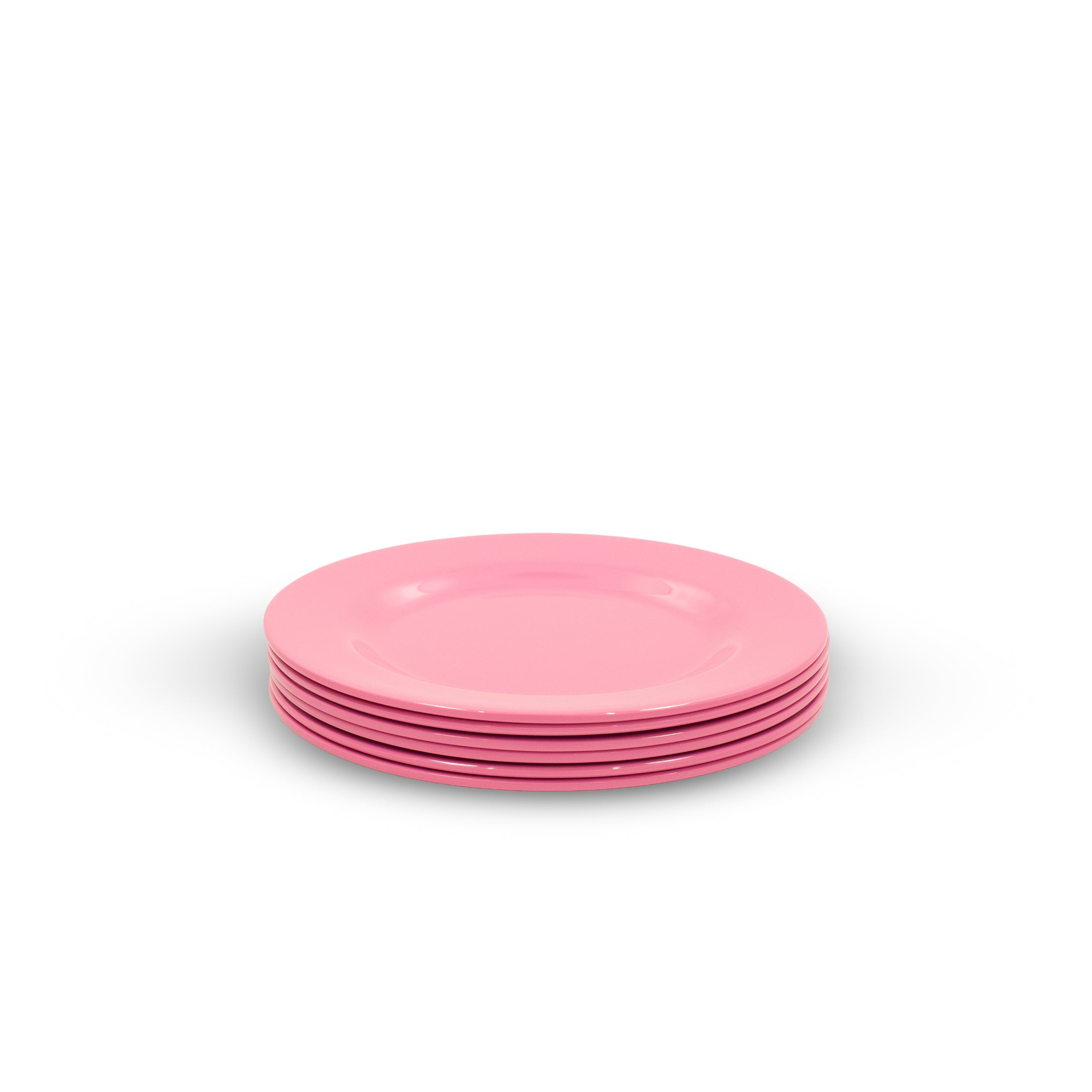 Melamine Plate 20cm - 6pc (Flamingo Pink)