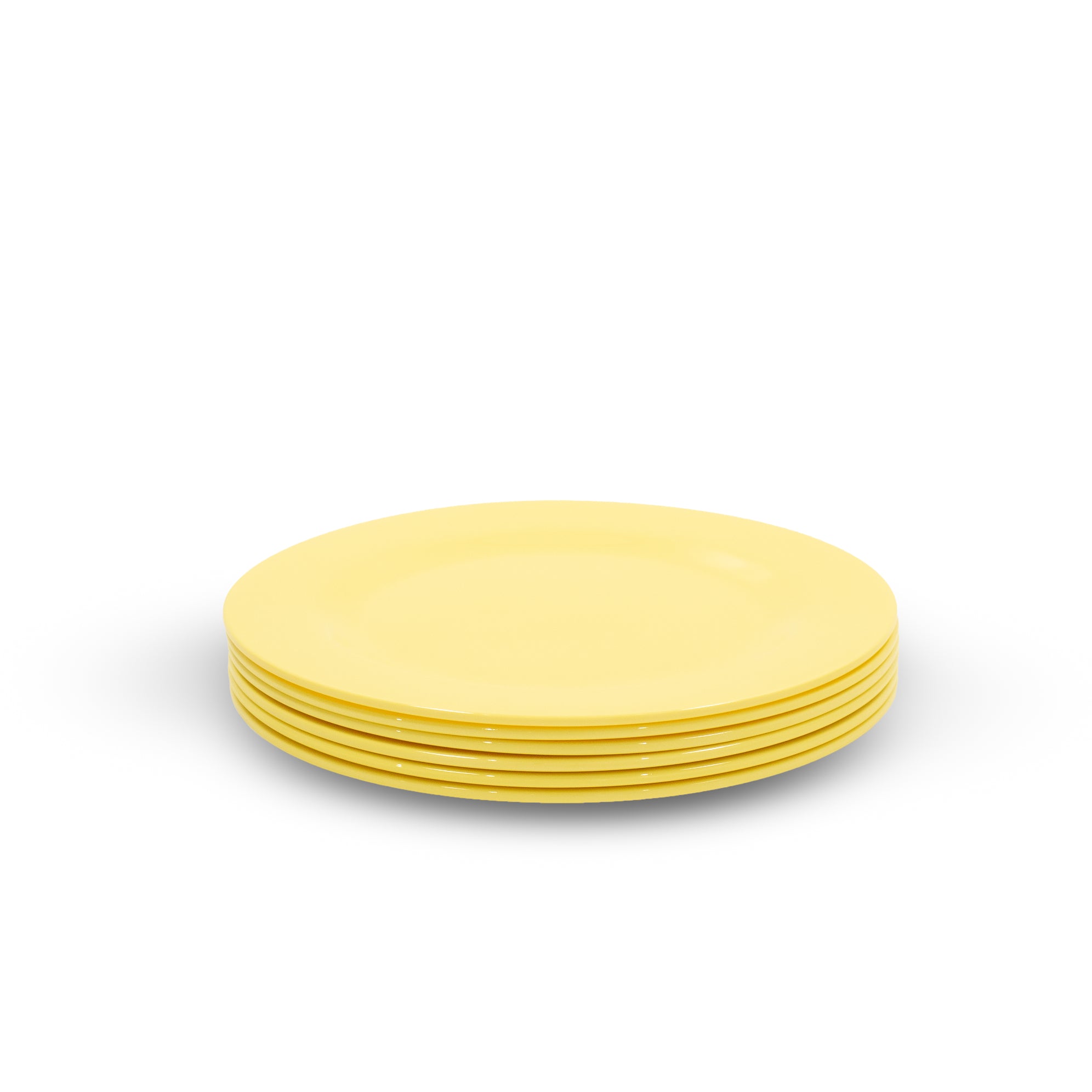 Melamine Plate 25cm - 6pc (Yellow Glow)